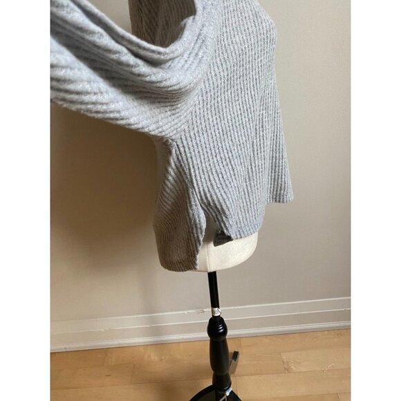 BP Henley Long Sleeve Bnwot Gray Top Womens Snap Button Oversize - Picture 4 of 9